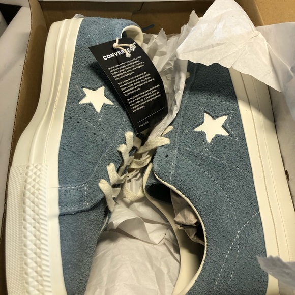 Converse One Star Pro Lake Blue White Men Unisex LifeStyle Casual Shoes Men 10 - Picture 5 of 16